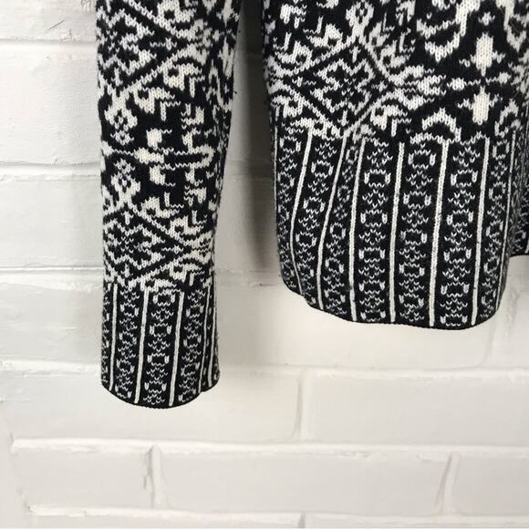 Talbots Vintage Cotton Wool Blend Patterned Turtleneck Sweater Size MP - Picture 5 of 8